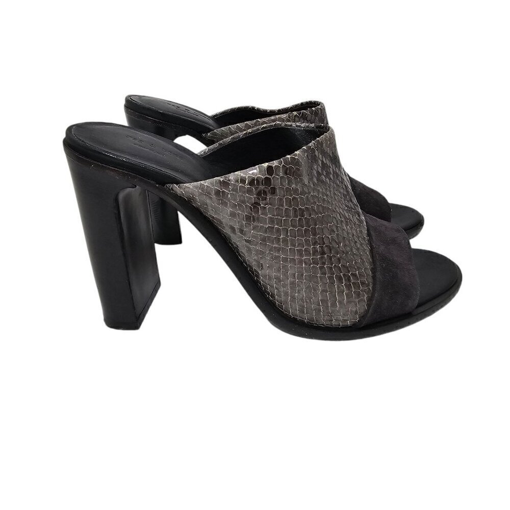 Rag & Bone Tristan Snake Print Python Mule Sandal High Heels